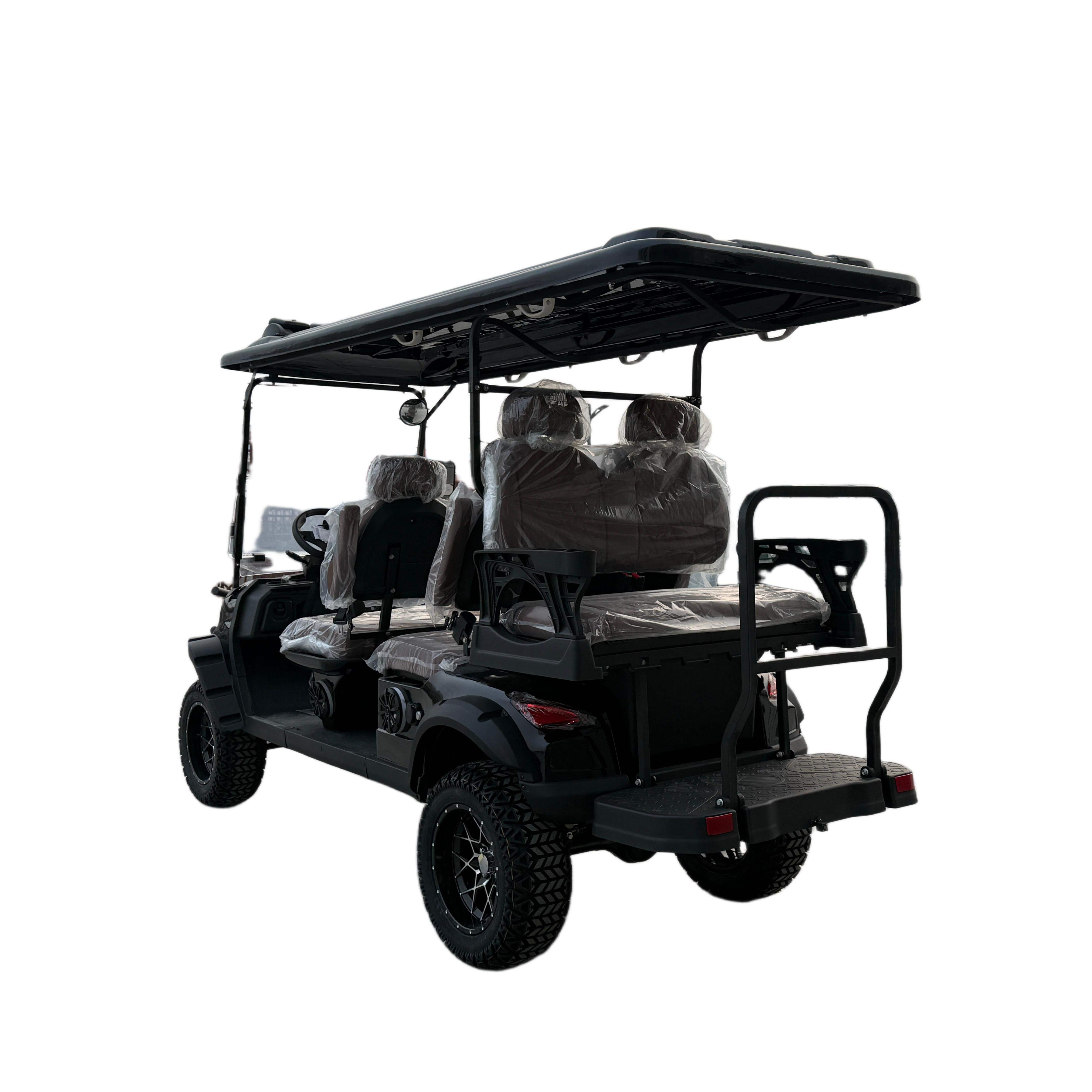 4+2 seater 6 passangers electric golf cart off-road golf buggy 72V 5KW AC Motor