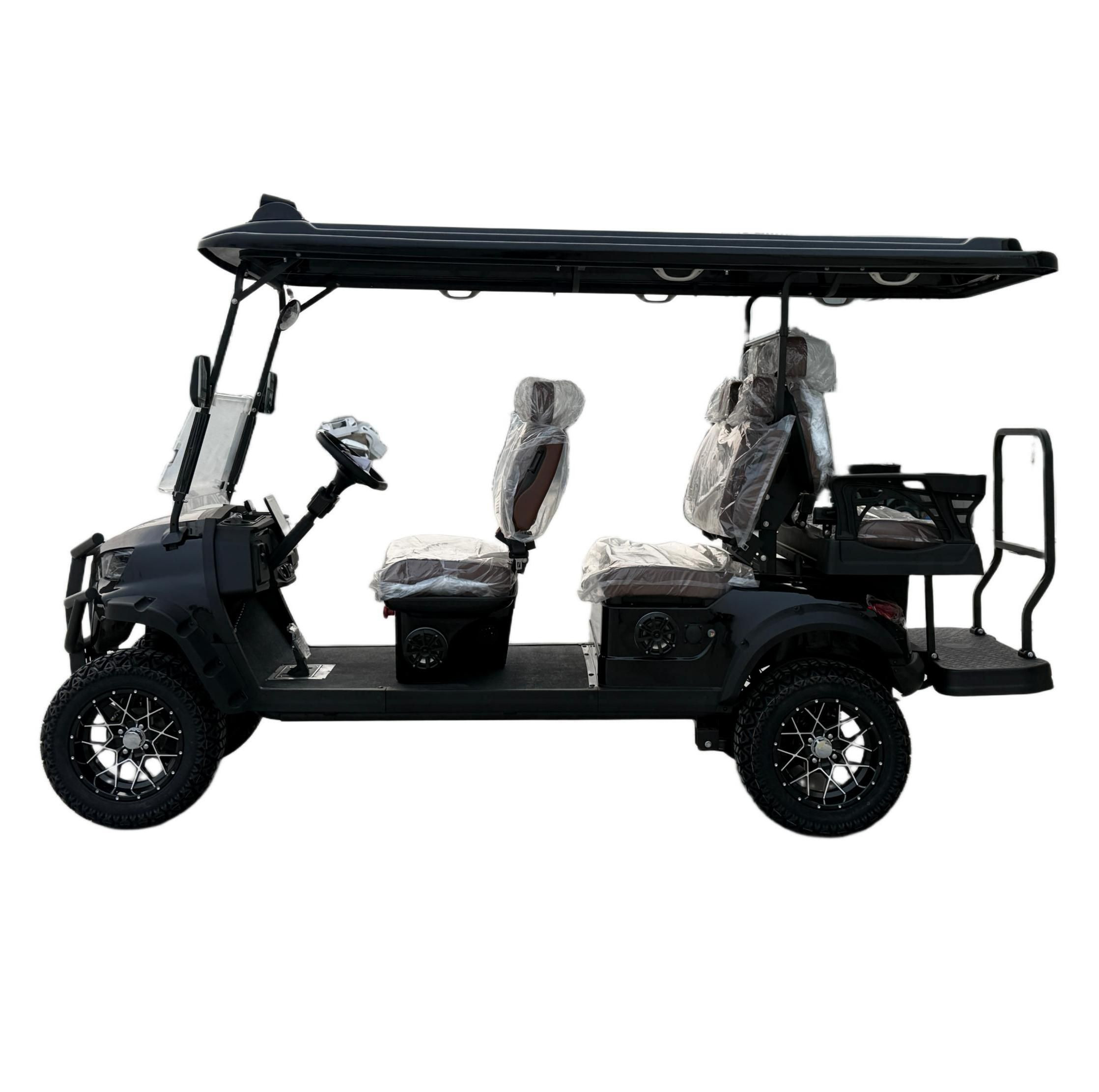 4+2 seater 6 passangers electric golf cart off-road golf buggy 72V 5KW AC Motor